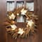 24" Unlit Autumn Harvest Artificial Cattail & Wheat Thanksgiving Wreath